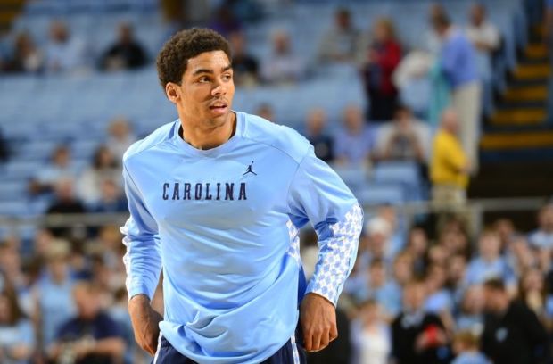 Mar 3, 2013; Chapel Hill, NC, USA; North Carolina Tar Heels forward James Michael McAdoo (43) on the court during warm ups. Mandatory Credit: Bob Donnan-USA TODAY Sports