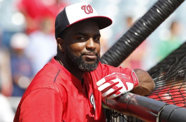 Apr 3, 2015; Tampa, FL, USA; Washington Nationals center fielder Denard Span (2) works out prior to the game against the New York Yankees at George M. Steinbrenner Field. Mandatory Credit: Kim Klement-USA TODAY Sports